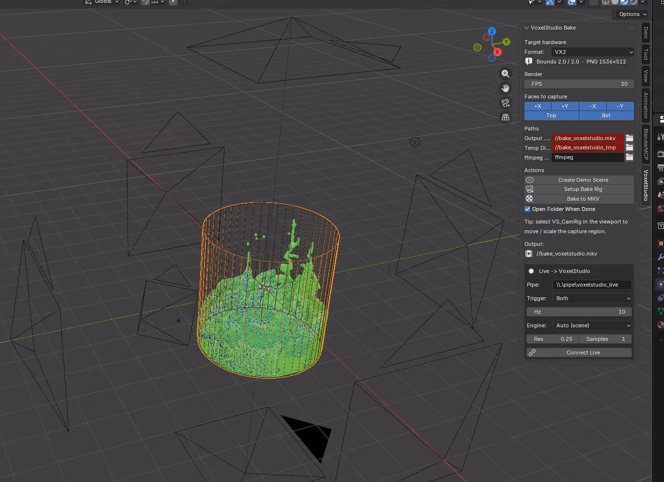 Blender on the Voxel VX2
