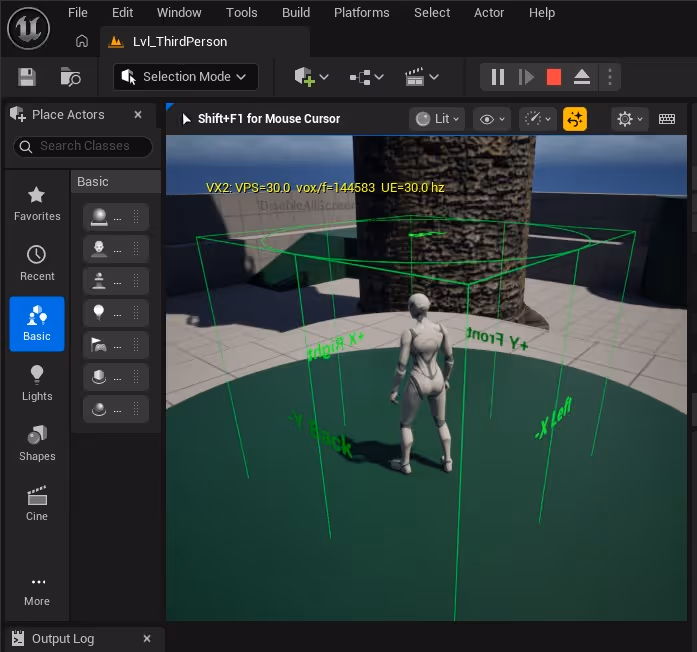 Unreal Engine on the Voxel volume 1