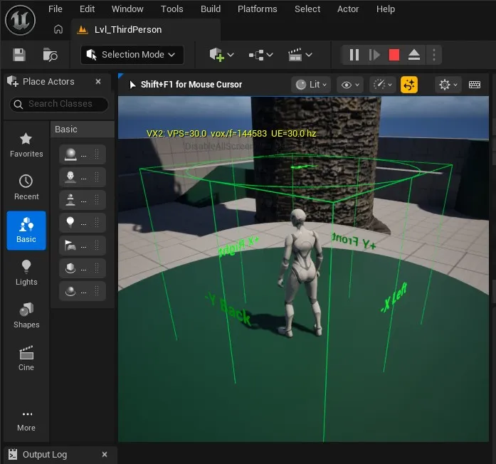 Unreal Engine on the Voxel volume 1
