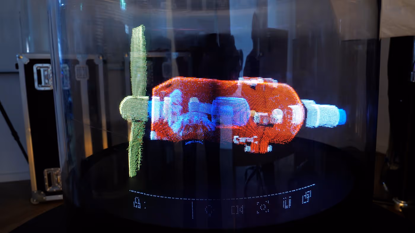 Industrial on a Voxel Photonics volumetric display